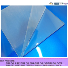 Good Impact Resistance Transparent PVC Sheet, Hard Clear PVC Rigid Sheet for Bending